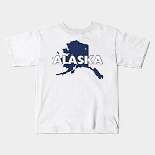 Alaska Colored State Print Kids T-Shirt